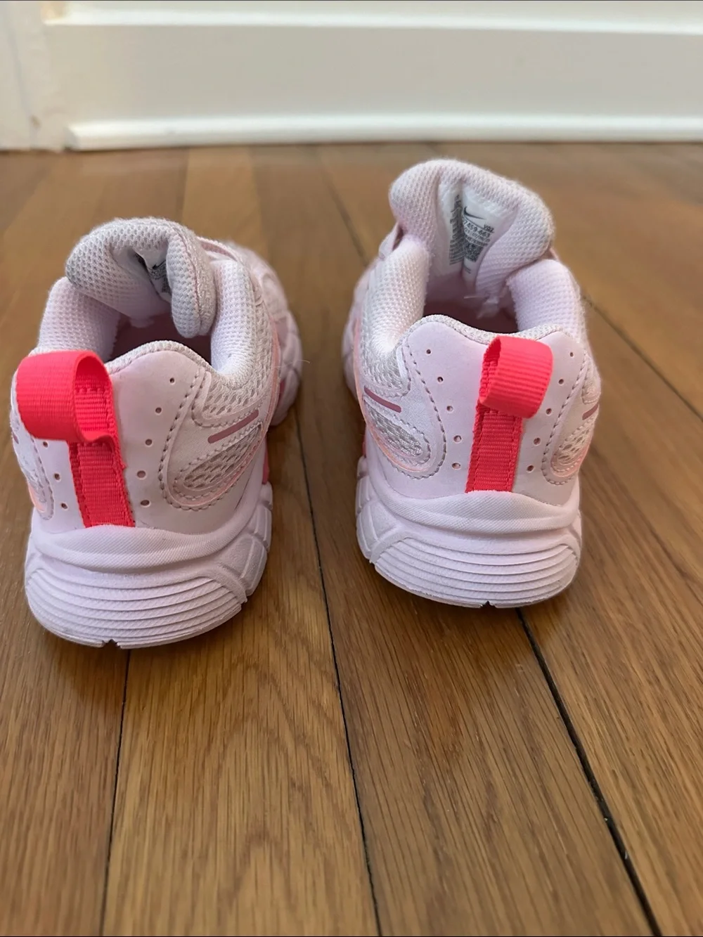 Nike Girls Kids White and Pink Sneakers